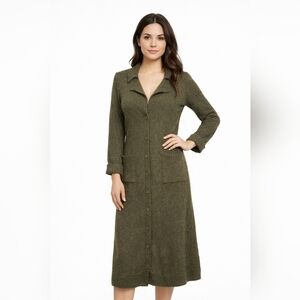Express Women's Dark Green Sweater Dress. Size Small